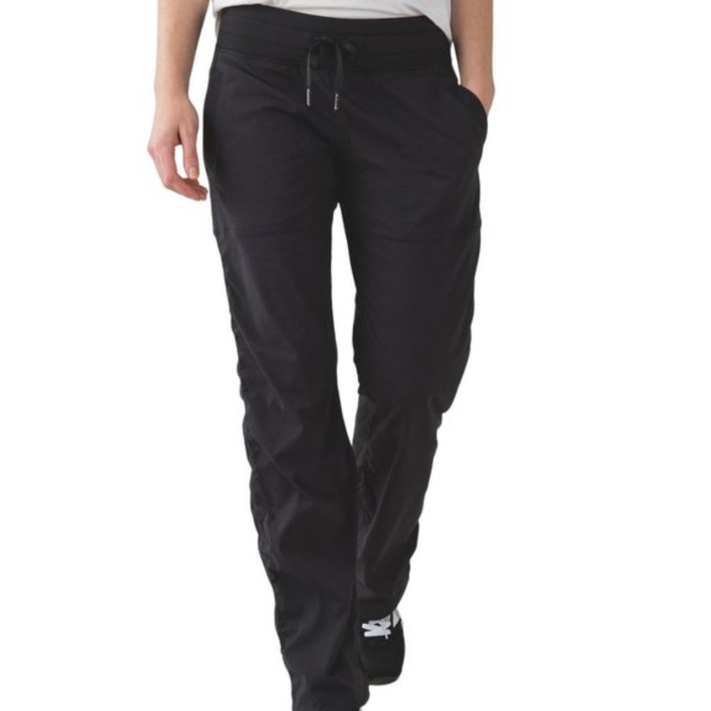 Lululemon Studio Pant III Regular Loose Straight Leg Black 10